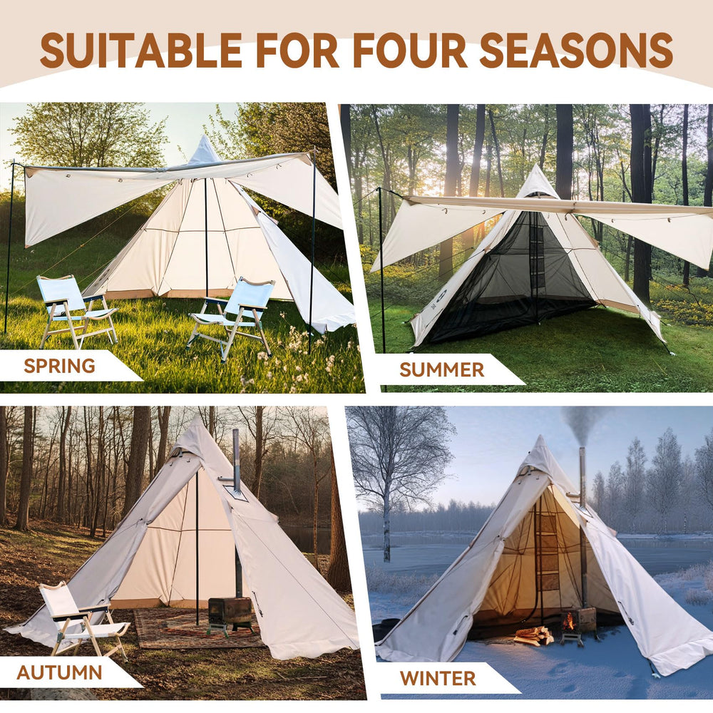Zoring tent packed size and portability shown for easy transport