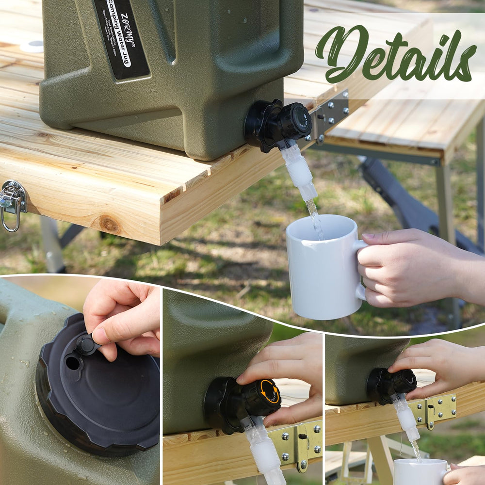 ZORMY emergency water storage supports camping and disaster preparedness.