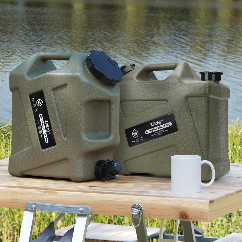 ZORMY leak-proof cap and spigot seal to prevent spills in vehicles and campsites.