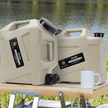 ZORMY water jug with spigot and handle ready for easy access on outings