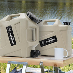ZORMY water jug with spigot and handle ready for easy access on outings