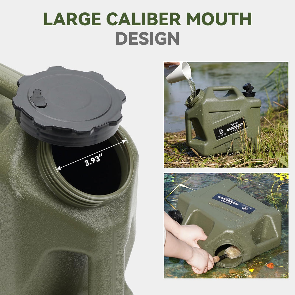 ZORMY wide-opening design simplifies filling and cleaning after outdoor adventures.