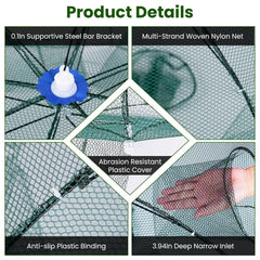 Zorpupoa multi entry design increases chances for crabs and shrimp.