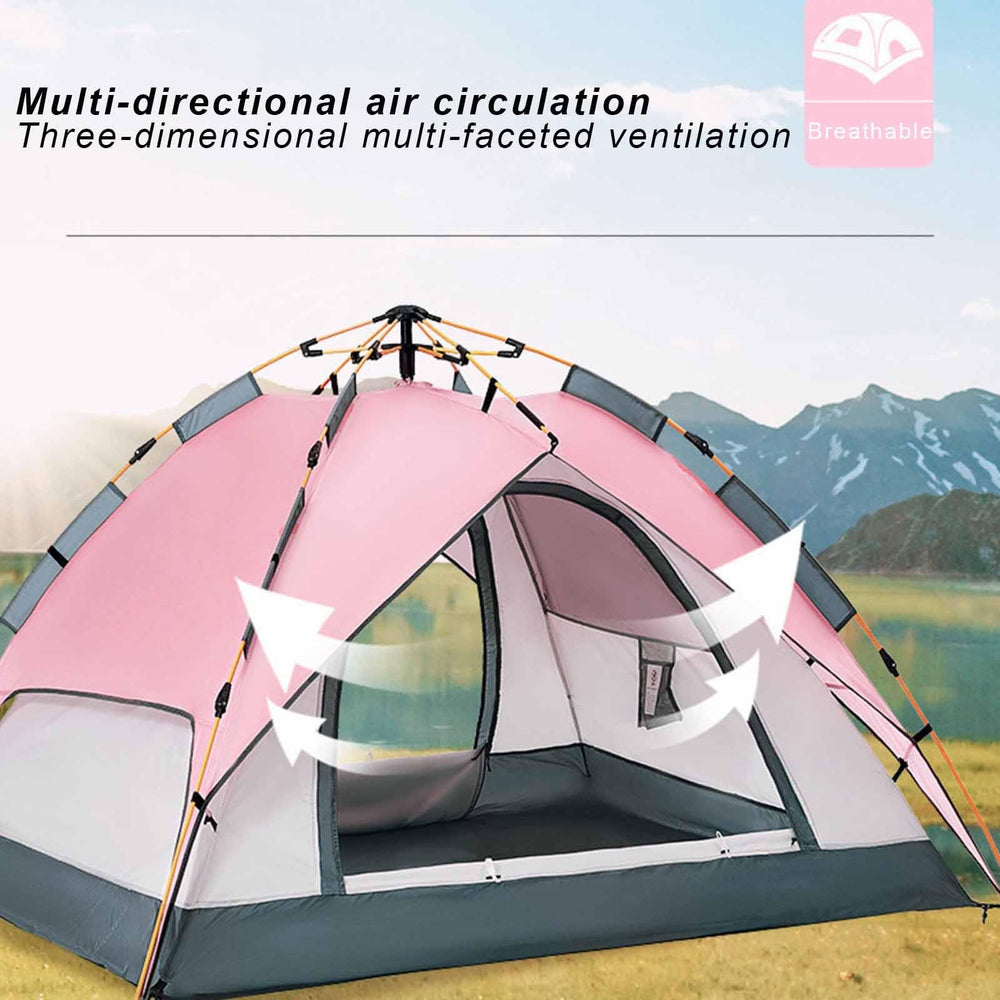 ZPRYZHD pop up tent dual doors design for privacy and airflow.