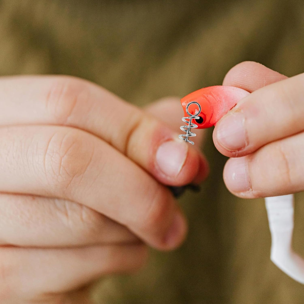 Crank hooks and soft lures close-up in ZS410 kit