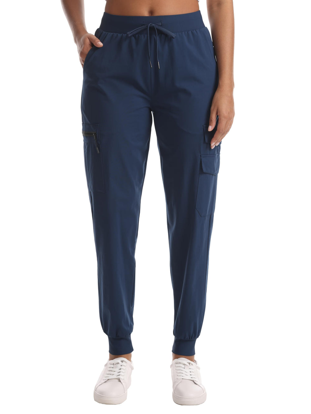 Zsenoxaxi womens cargo joggers side pockets show convenient storage during travel