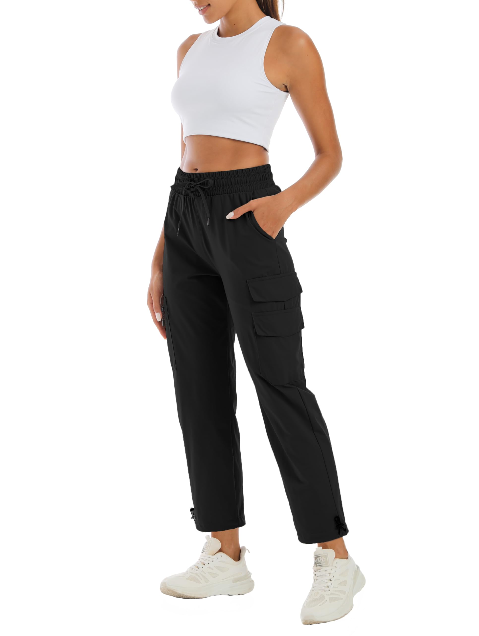 zsenoxaxi women's water-resistant cargo joggers all-season wear suitable for hiking or travel