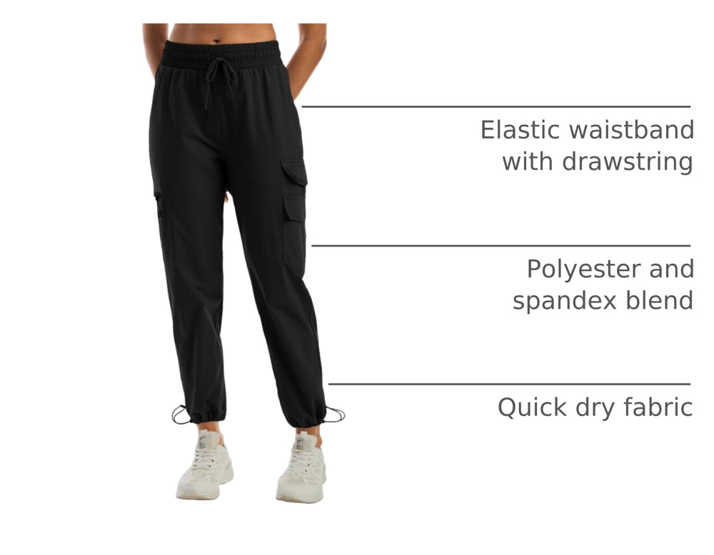 zsenoxaxi women's water-resistant cargo joggers zippered pocket closeup emphasizes secure essentials
