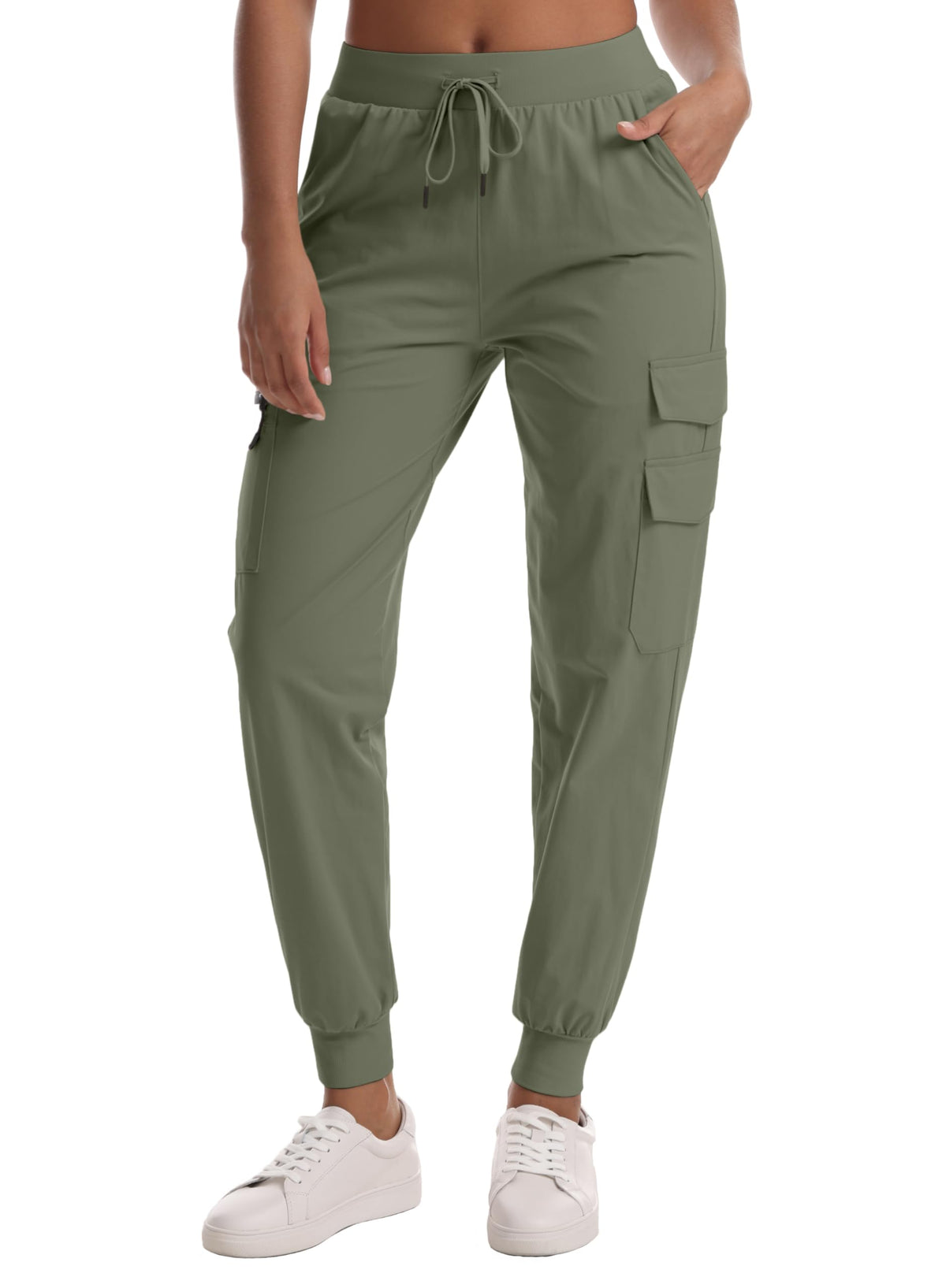 Zsenoxaxi women's cargo joggers with zippered pockets keep essentials secure on outdoor adventures