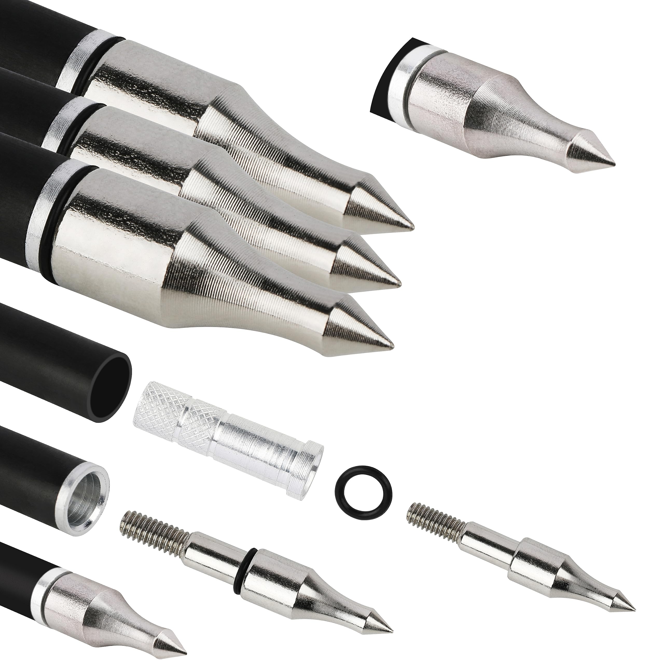 ZSHJGJR 100 grain field point screw-in tip with O ring.