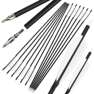 ZSHJGJR 30-inch carbon arrows with 500 spine for stable flight