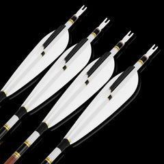 ZSHJGJR 31-inch carbon arrow with wood grain spine 400 for consistent flight.