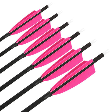 ZSHJGJR 4inch turkey-feather fletching for stable flight and tracking