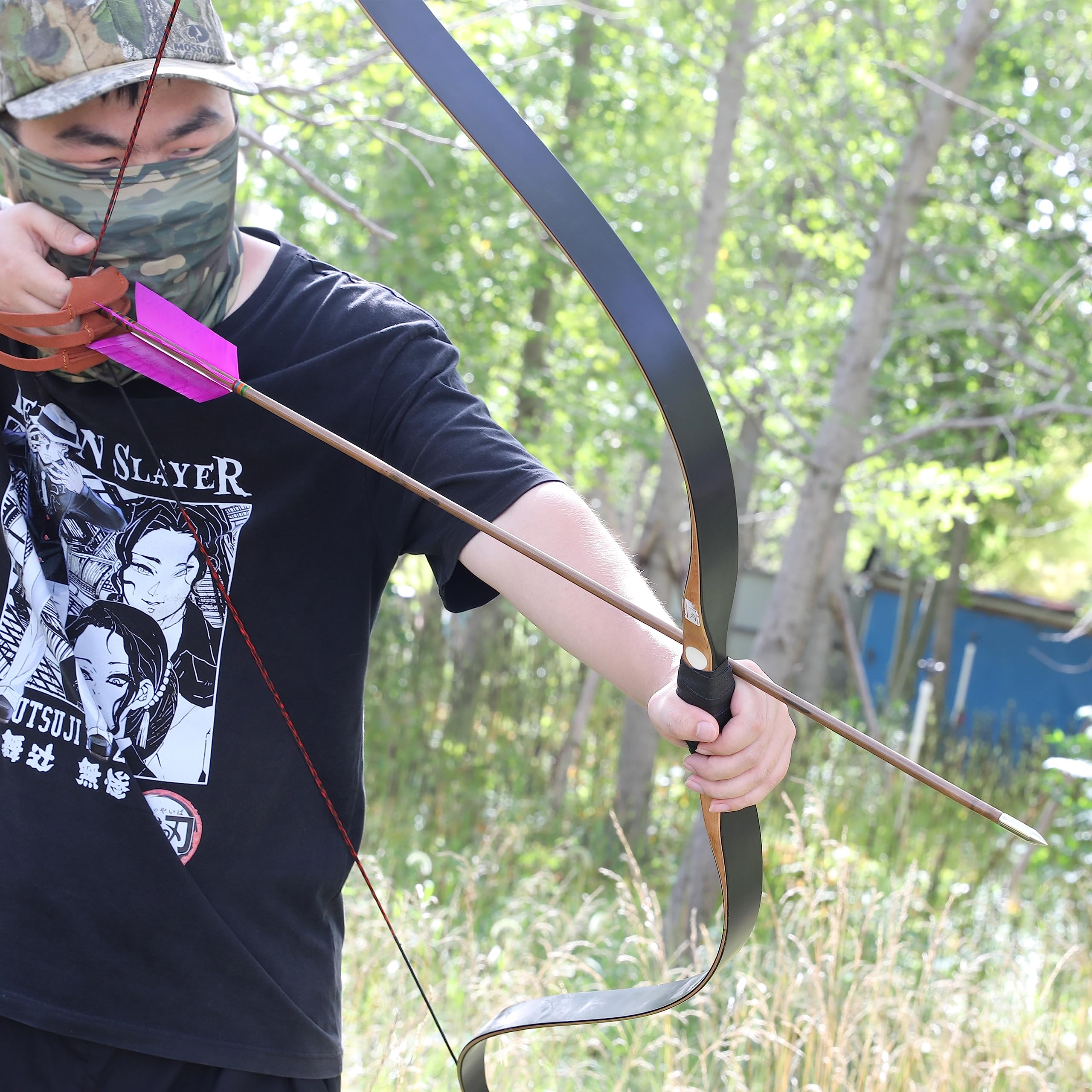 ZSHJGJR bamboo flu-flu arrow pack of 6 for hunting practice readiness.