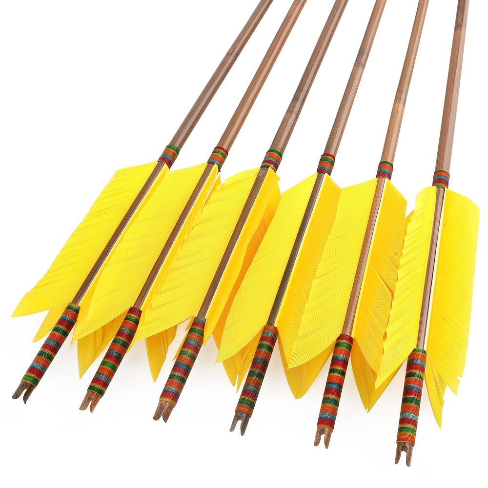 ZSHJGJR arrows with four turkey feathers fletching for stable flight training