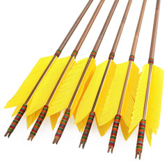 ZSHJGJR arrows with four turkey feathers fletching for stable flight training