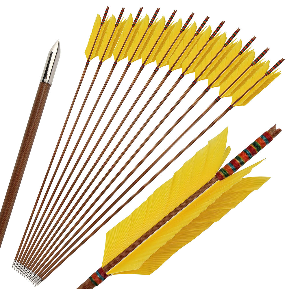 ZSHJGJR bamboo flu-flu arrows full length ready for target practice