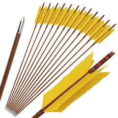 ZSHJGJR bamboo flu-flu arrows full length ready for target practice