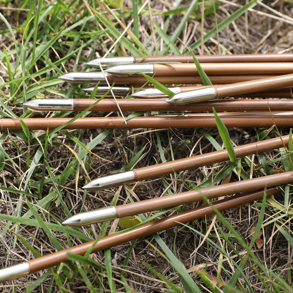 ZSHJGJR bamboo flu-flu arrows come in 6 or 12-pack for flexible practice.