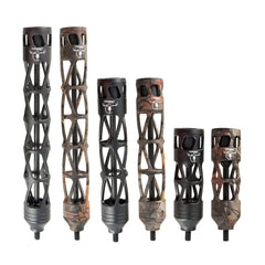 ZSHJGJR archery bow stabilizer 5in front view reduces vibration for steadier shots.