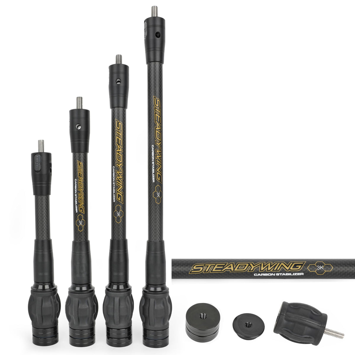 ZSHJGJR archery bow stabilizer 6-inch with damping ball for vibration reduction