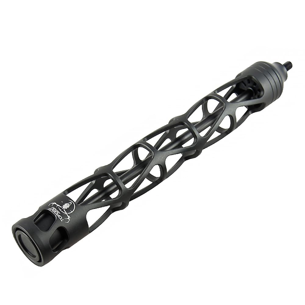 ZSHJGJR archery bow stabilizer damping action reduces noise for stealthy practice.