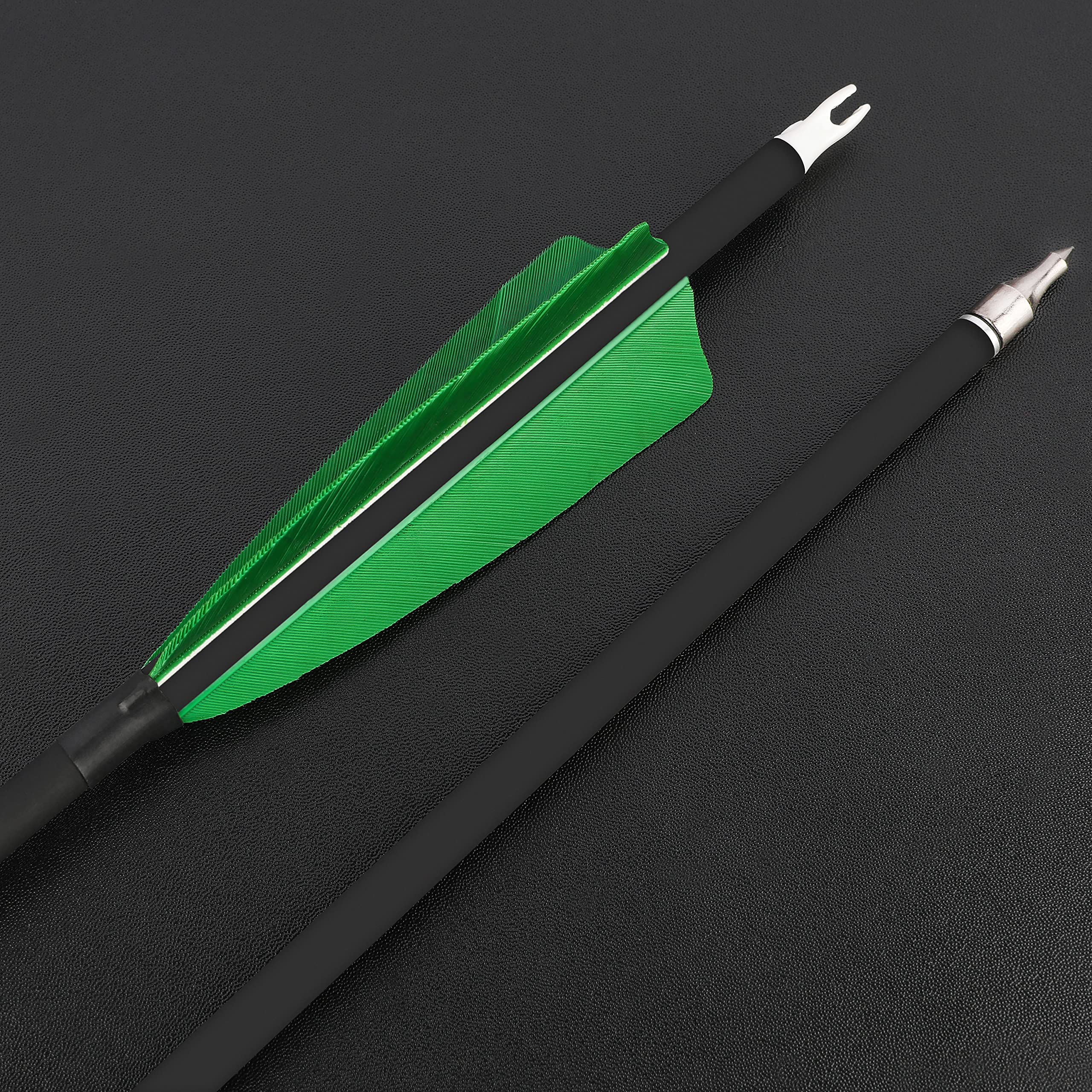 ZSHJGJR 500 spine detail for bow compatibility and consistent flight.