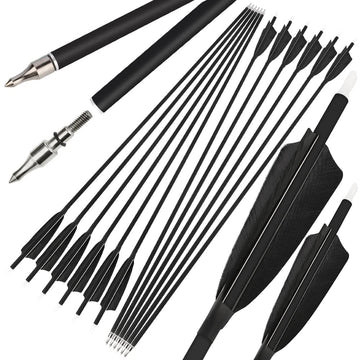 ZSHJGJR 30-inch carbon arrow body enables precise target practice.