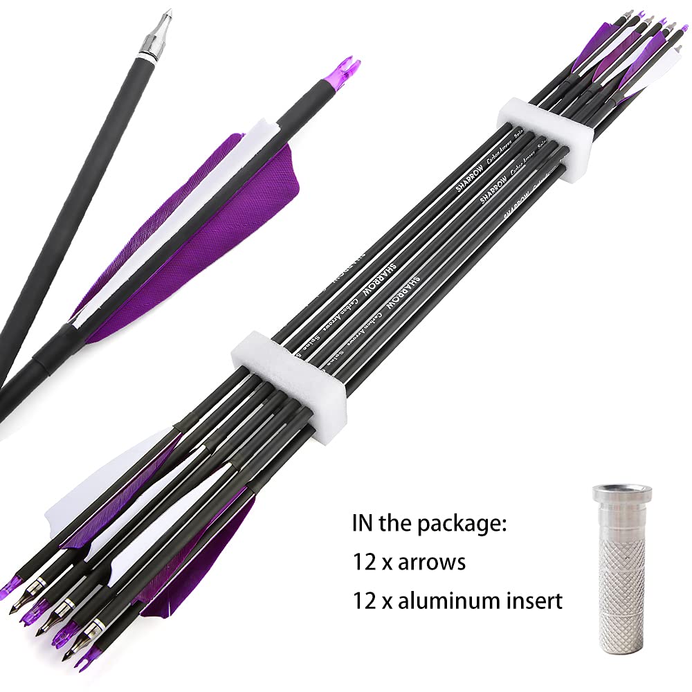 ZSHJGJR arrows compatible with compound, recurve and traditional bows.