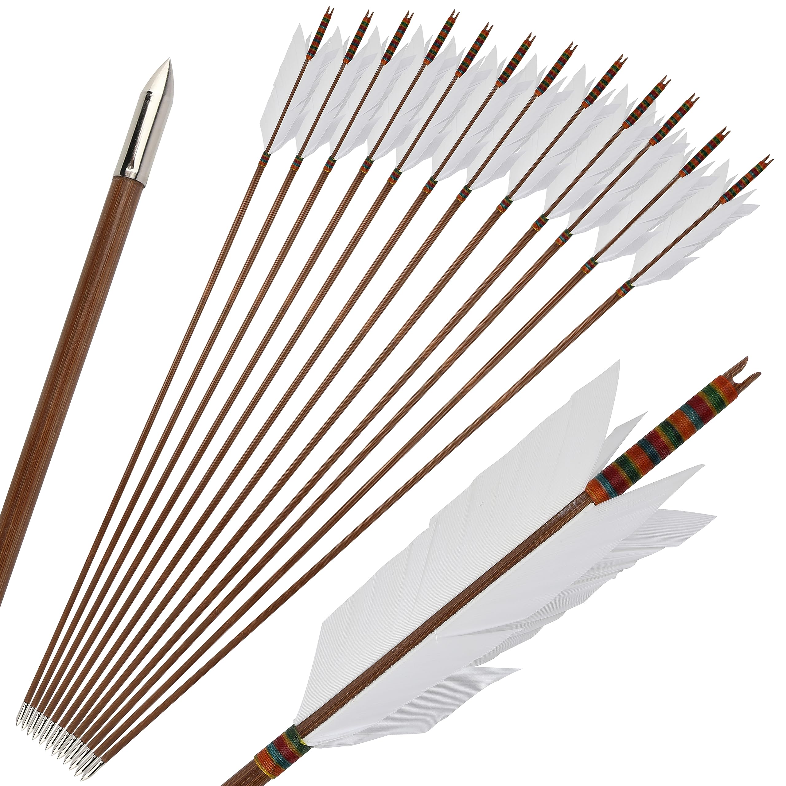ZSHJGJR bamboo flu-flu arrows full length for accurate practice