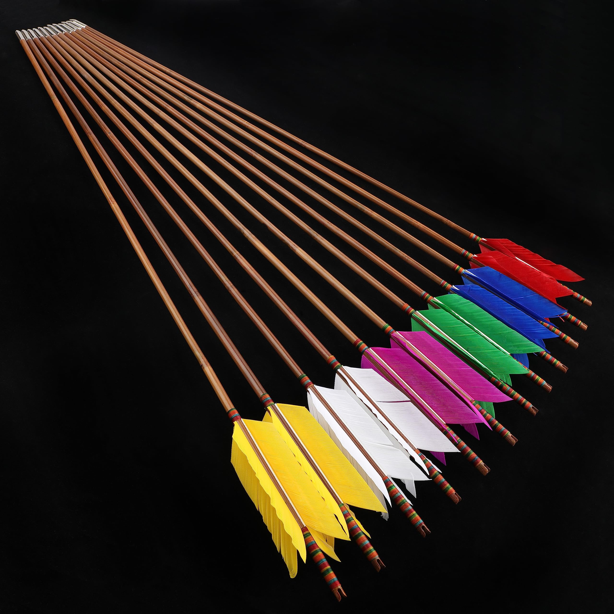 ZSHJGJR bamboo flu-flu arrows packaging indicates 6/12 pack options