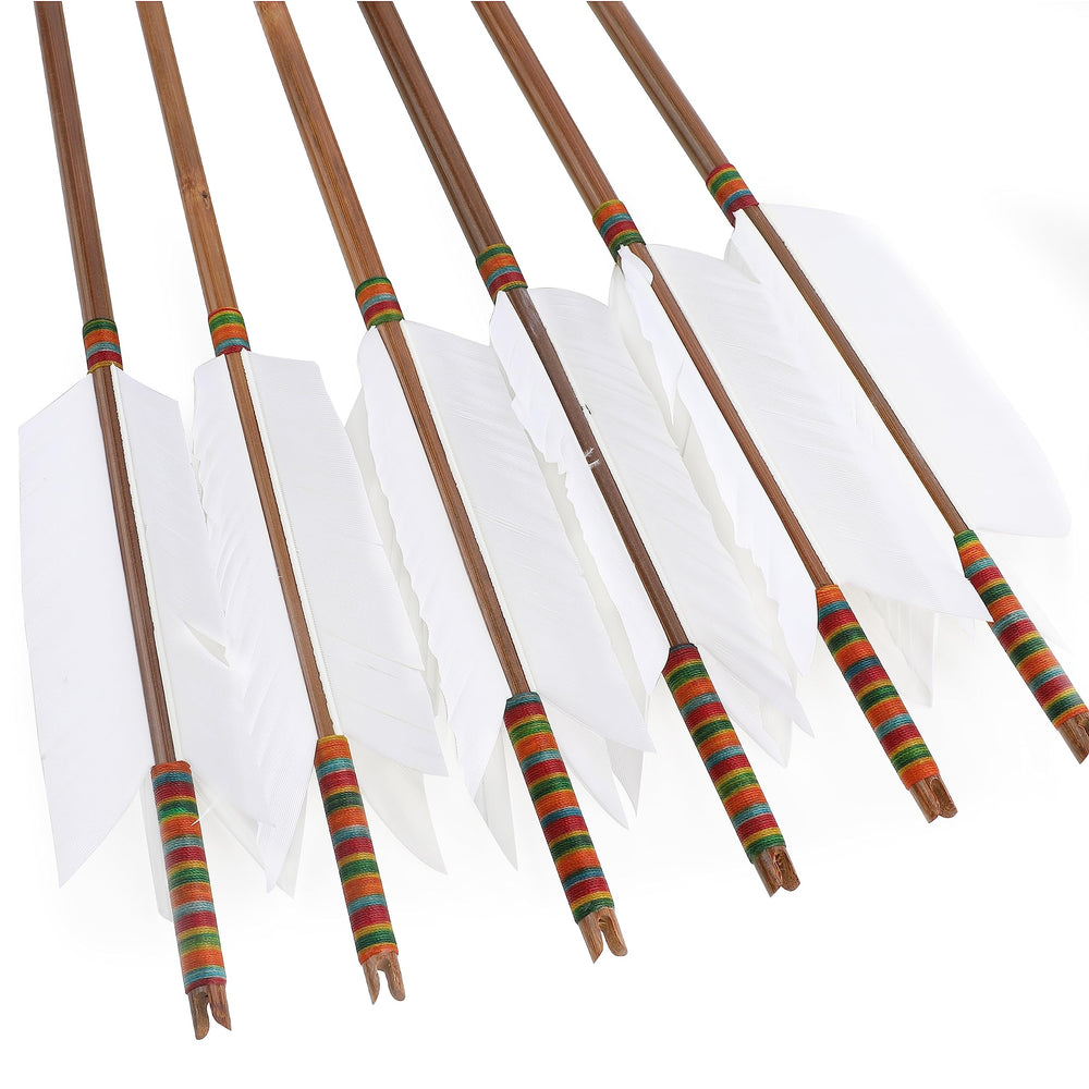 ZSHJGJR bamboo flu-flu arrows 8mm shaft diameter supports stable flight