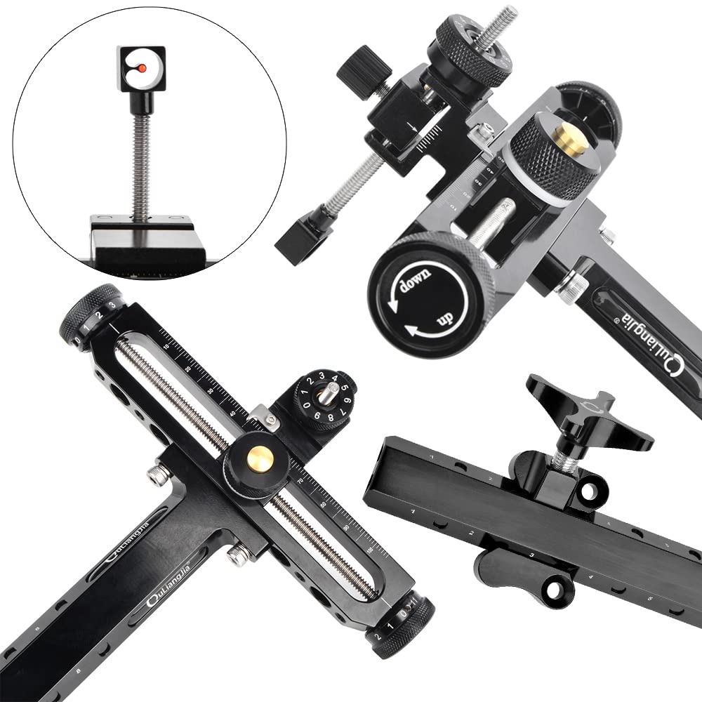 ZSHJGJR bow sight fiber optic pin enables quick elevation and windage tuning