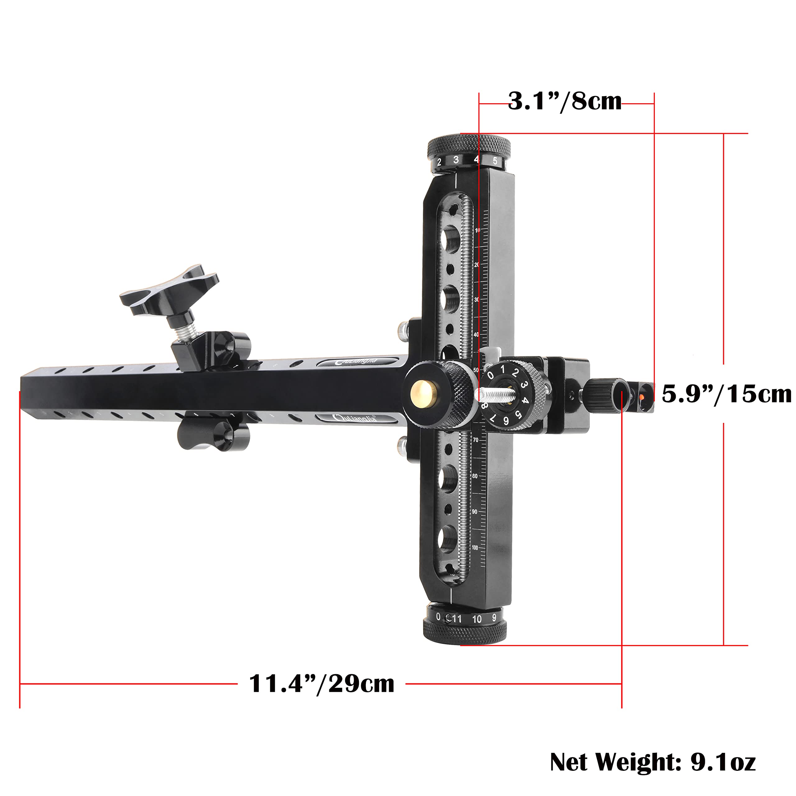 ZSHJGJR bow sight package includes 1x recurve sight for easy setup