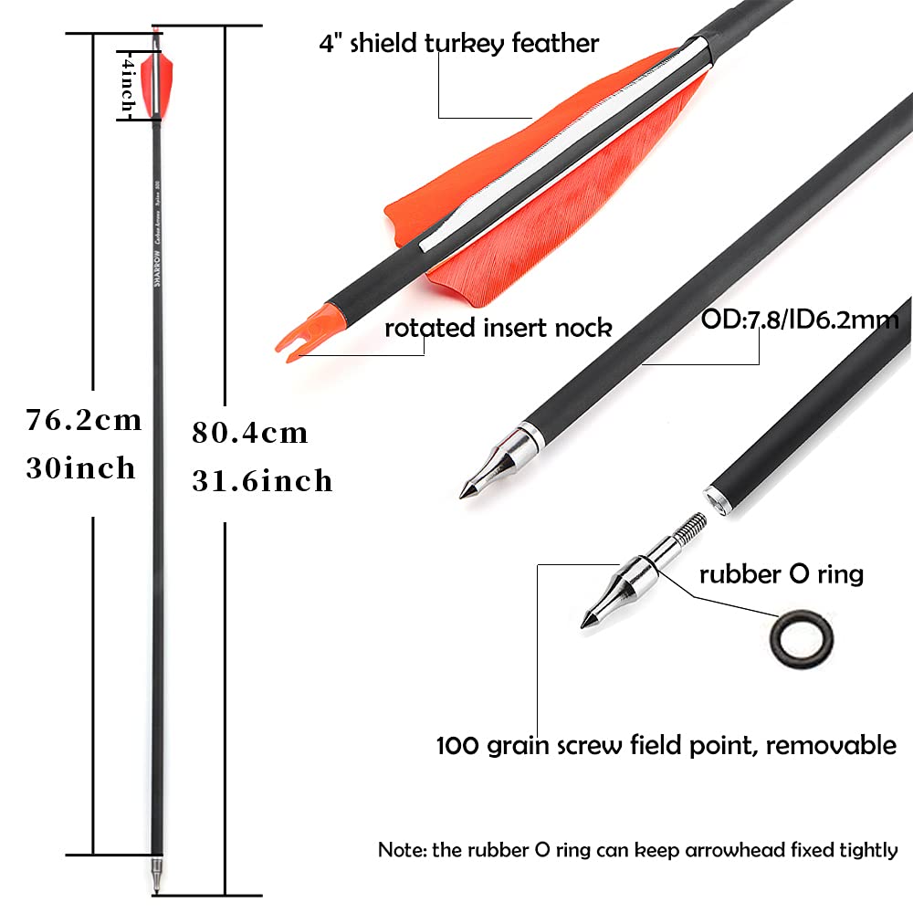 ZSHJGJR carbon shaft 7.8mm outer diameter ensures consistent spine.