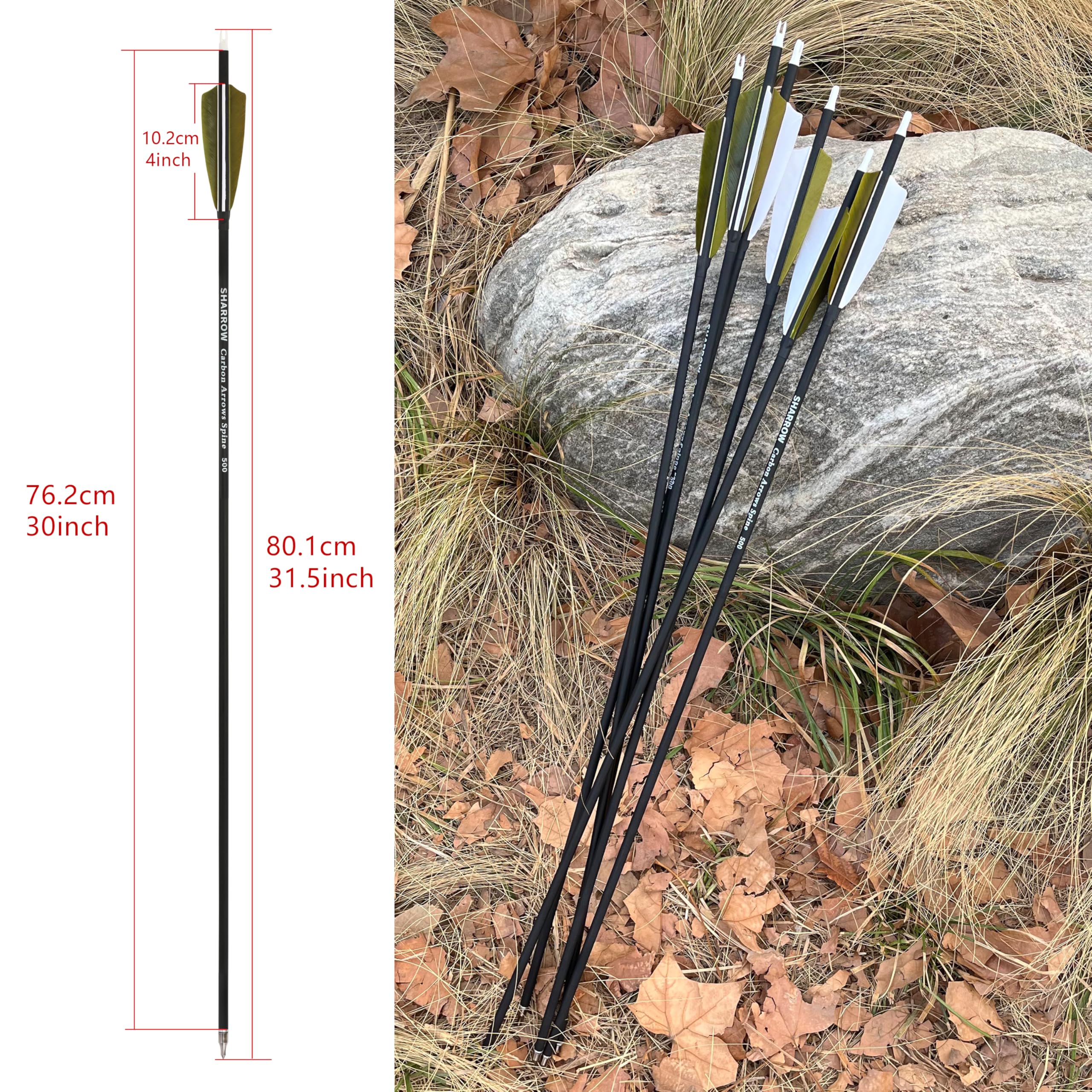 ZSHJGJR arrows compatible with compound recurve traditional bows
