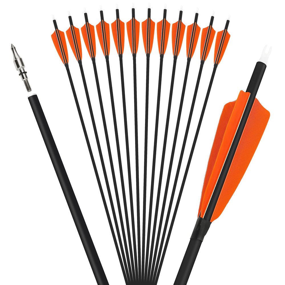 ZSHJGJR arrows compatible with compound, recurve and traditional bows