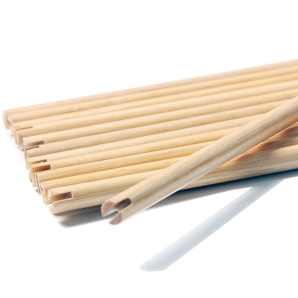 ZSHJGJR handmade wooden arrow shaft with smooth surface for easy fletching.