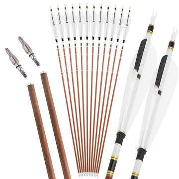 ZSHJGJR natural 5 inch turkey feather fletching enhances stability.