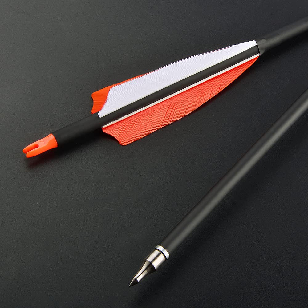 ZSHJGJR 4-inch turkey feather fletching for stable flight during training.