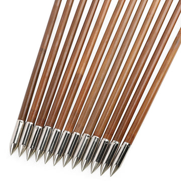 ZSHJGJR turkey-feather fletching providing stable flight and tracking