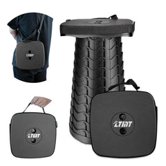 ZTMT upgraded square folding stool folded for portable outdoor seating on camping trips