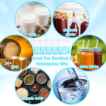 Zubebe clear PET/PA/PE material shows contents safely.