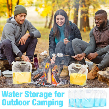 Zubebe multi-use container for camping and emergency water storage.