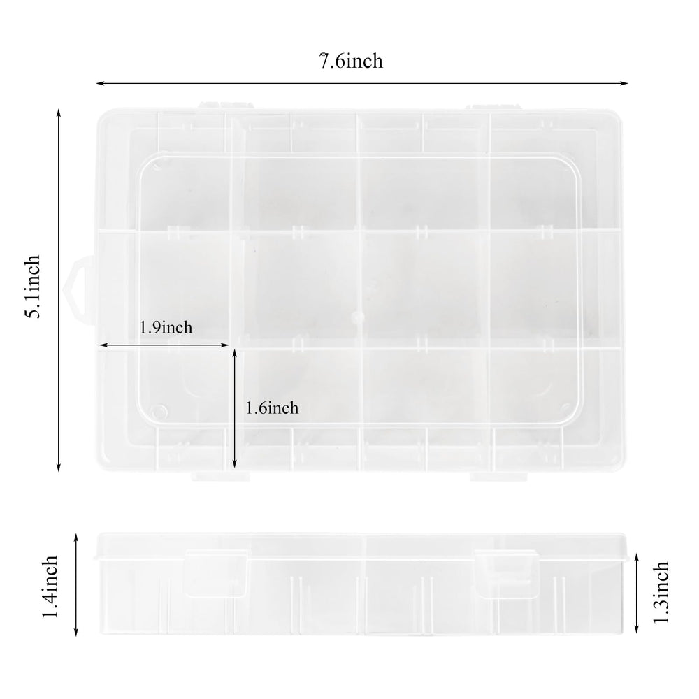 Multi-use organizer with compartments for beads, screws, and fishing gear