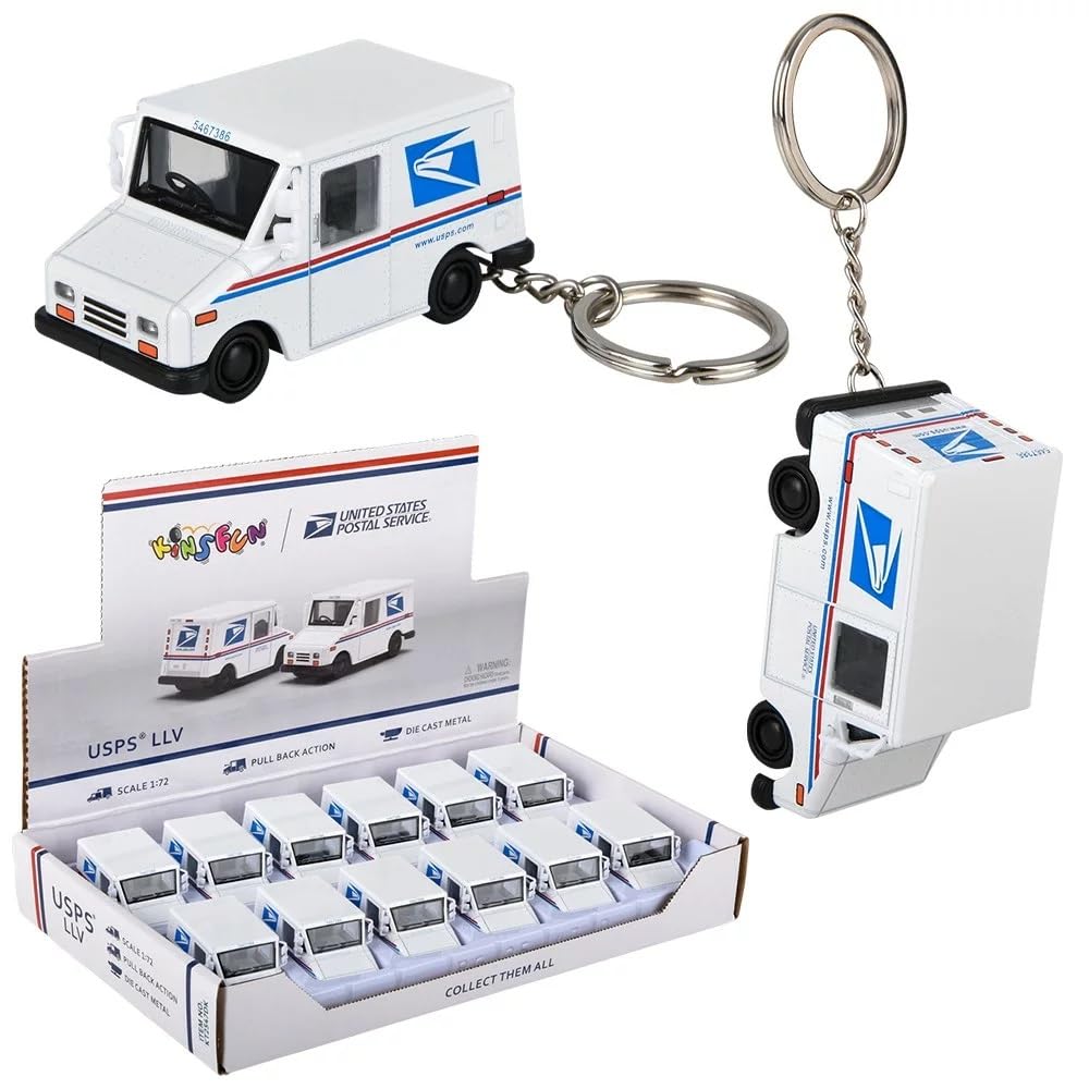 Zugar Land mini postal truck on-the-go accessory for keys.