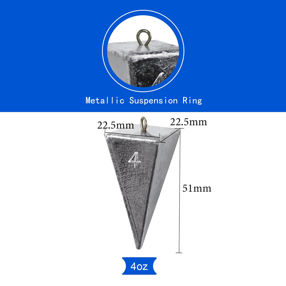 Surf fishing with pyramid weights on sandy shore