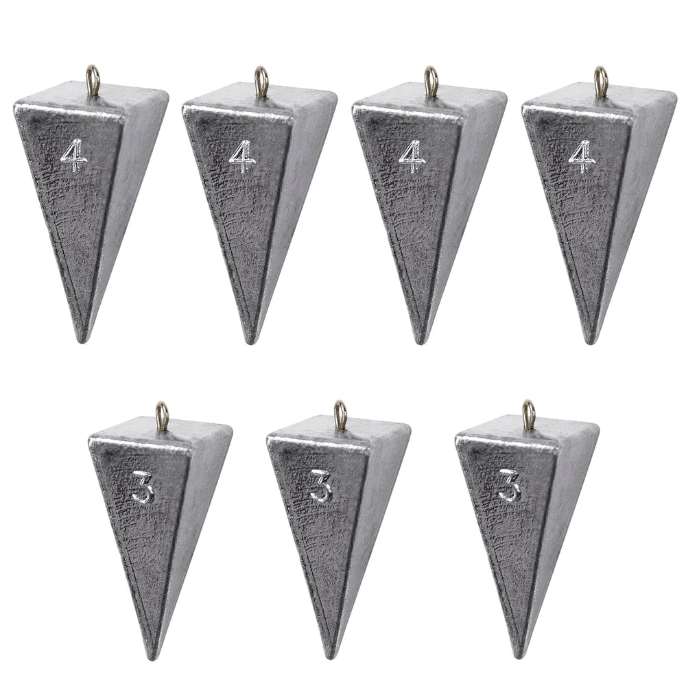 Zuiwan 4oz pyramid fishing weights - 4 pieces