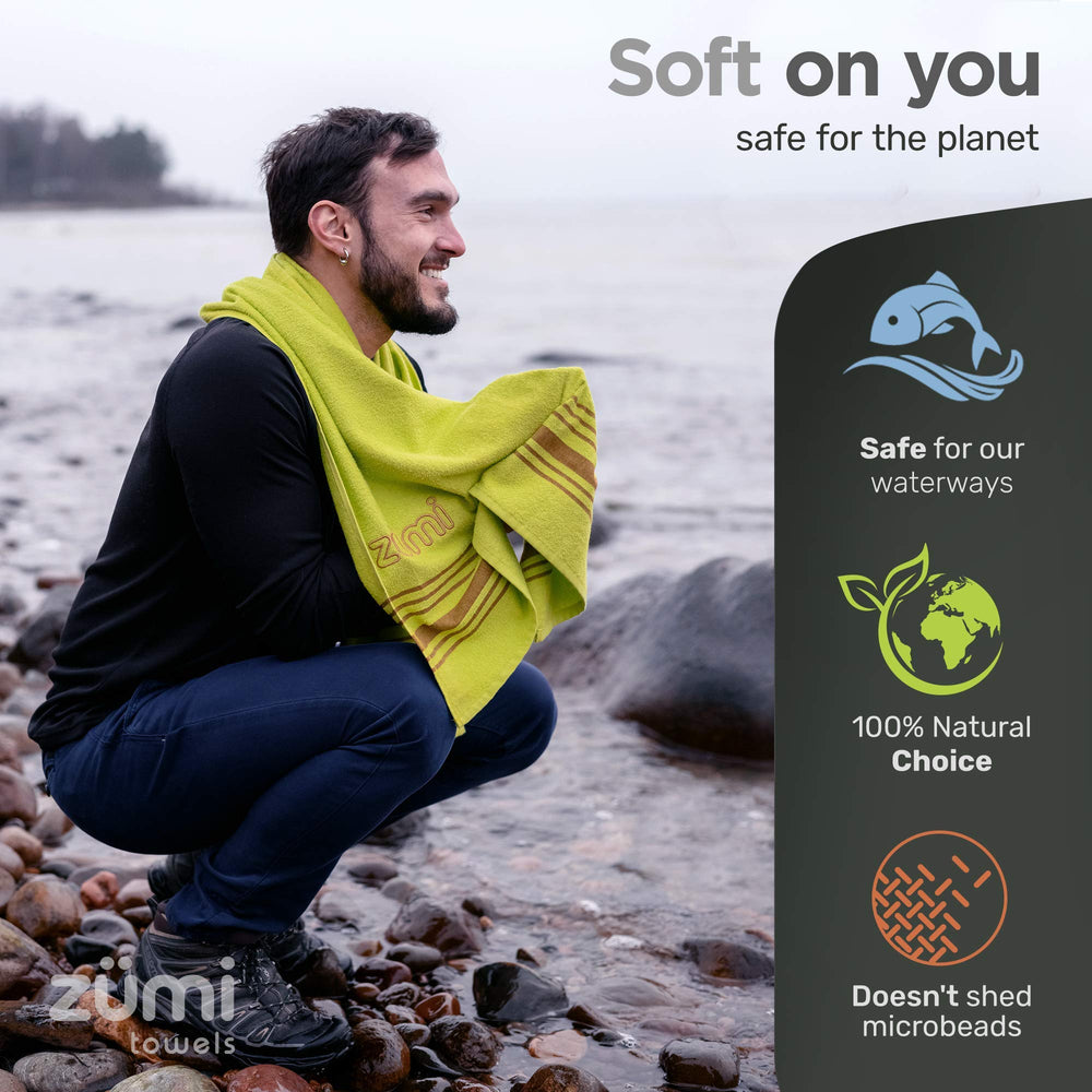 Zumi machine-wash and dry care label highlighting easy maintenance.
