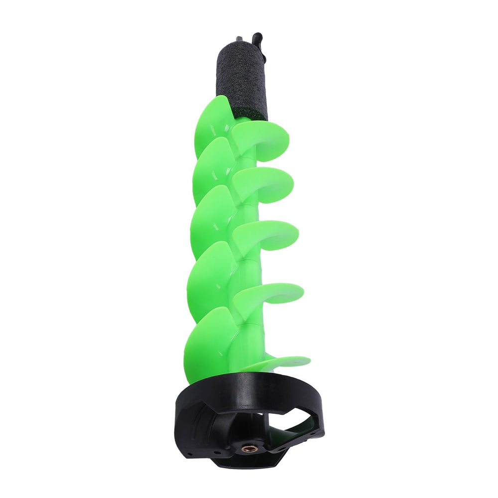 Zunate 6-inch ice auger drill bit overview showcases the lightweight design for easy handling.